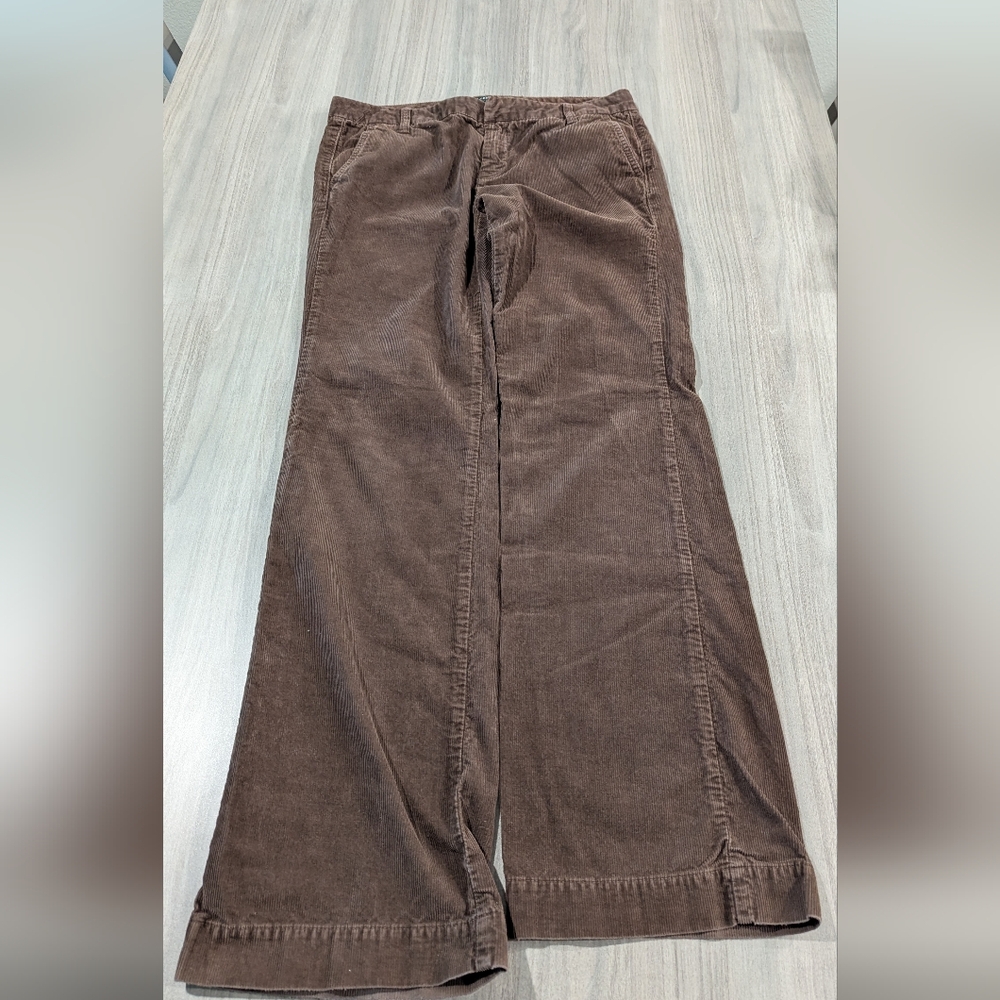 Vintage J. Crew brown corduroy pants Womens size 6